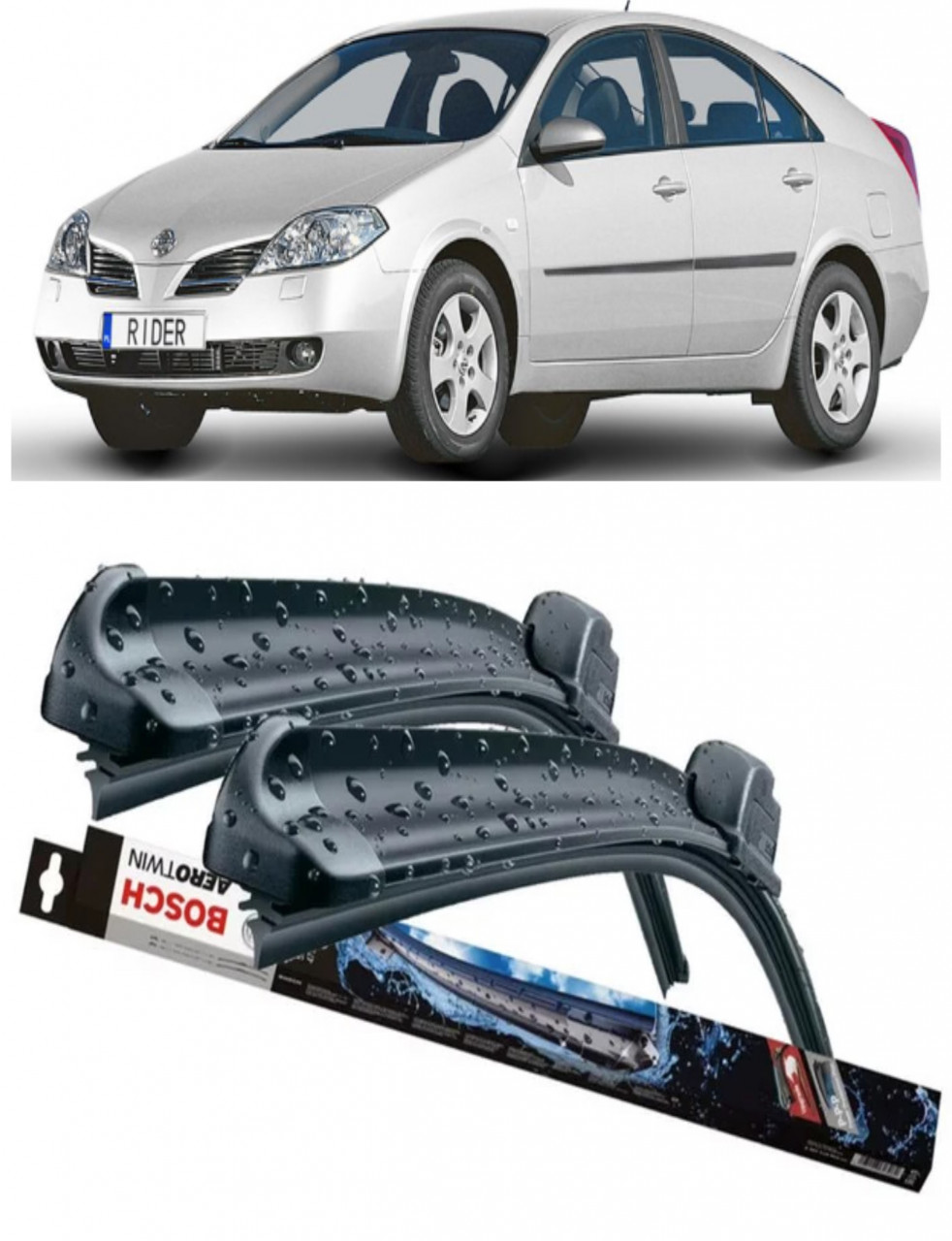 Stergatoare auto dedicat cu masina Nissan Primera