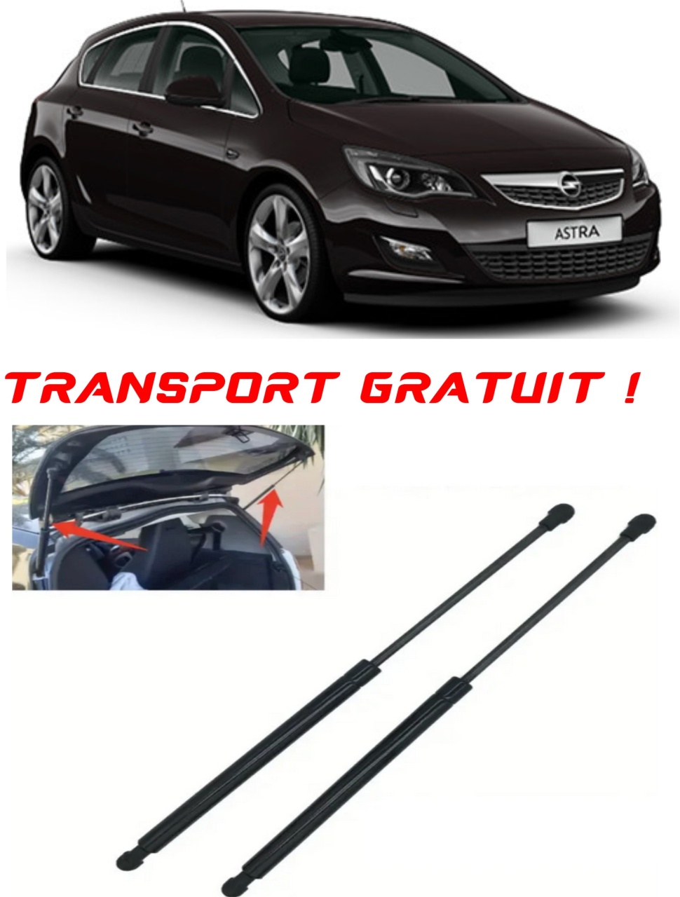 Set 2 amortizoare Haion portbagaj pentru masina Opel ASTRA J GTC