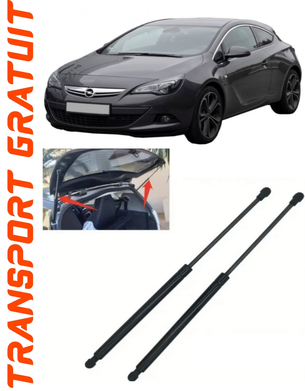 Set 2 amortizoare Haion portbagaj pentru masina Opel Astra J