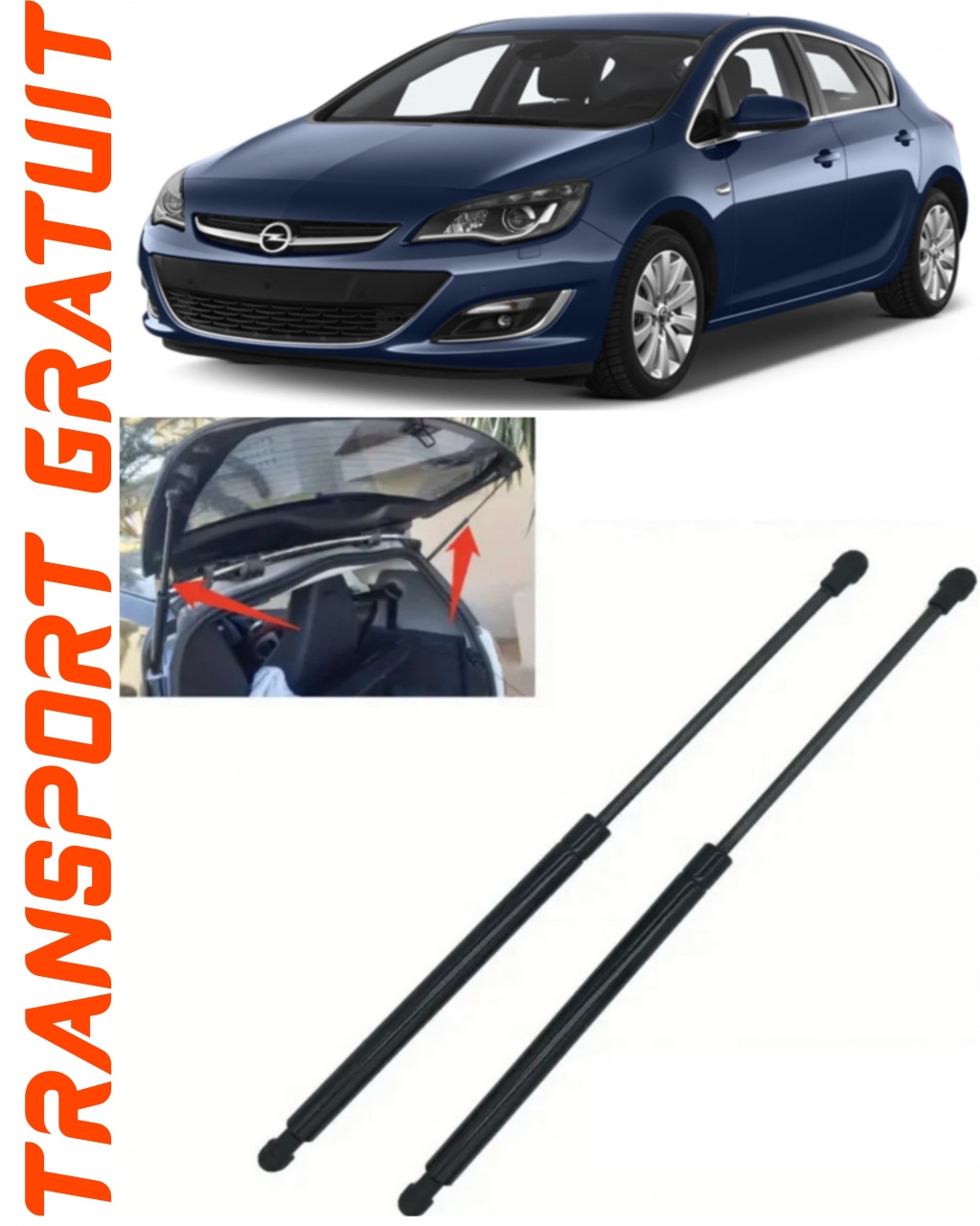 Set 2 amortizoare Haion portbagaj pentru masina Opel Astra J