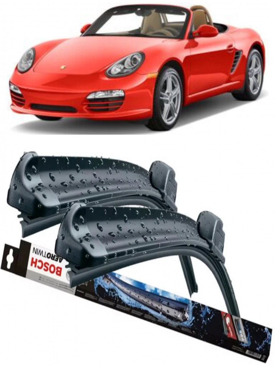 Stergatoare auto dedicat cu masina Porsche 
