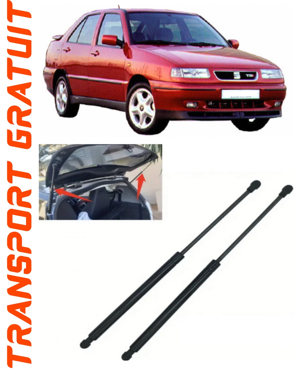 Set 2 amortizoare Haion portbagaj pentru masina Seat Toledo II