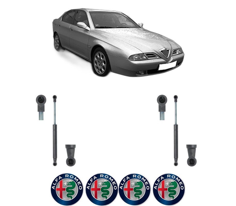 Set amortizoare portbagaj haion pentru ALFA ROMEO 166 (936_) din 1998-2007, 2 bucati, KROSNO, 4 stickere auto ALFA ROMEO