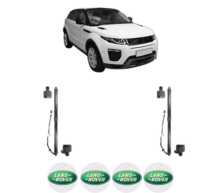 Set amortizoare portbagaj haion pentru LAND ROVER RANGE ROVER EVOQUE VAN (L538) din 2013-2019, 2 bucati, MAGNUM TECHNOLOGY, 4 stickere auto LAND ROVER