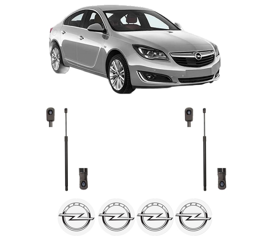 Set amortizoare portbagaj haion pentru OPEL INSIGNIA A (G09) din 2008-2017, 2 bucati, MAGNUM TECHNOLOGY, 4 stickere auto OPEL