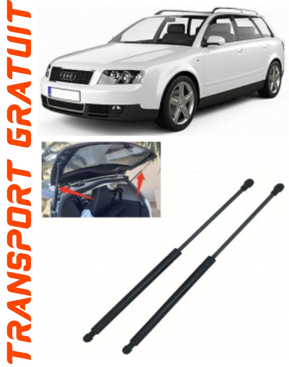 Set 2 amortizoare Haion portbagaj pentru masina AUDI A4