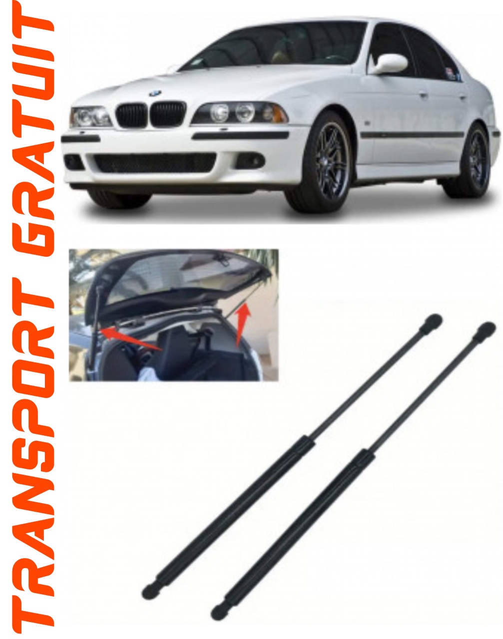 Set 2 amortizoare Haion portbagaj pentru masina BMW Seria 5