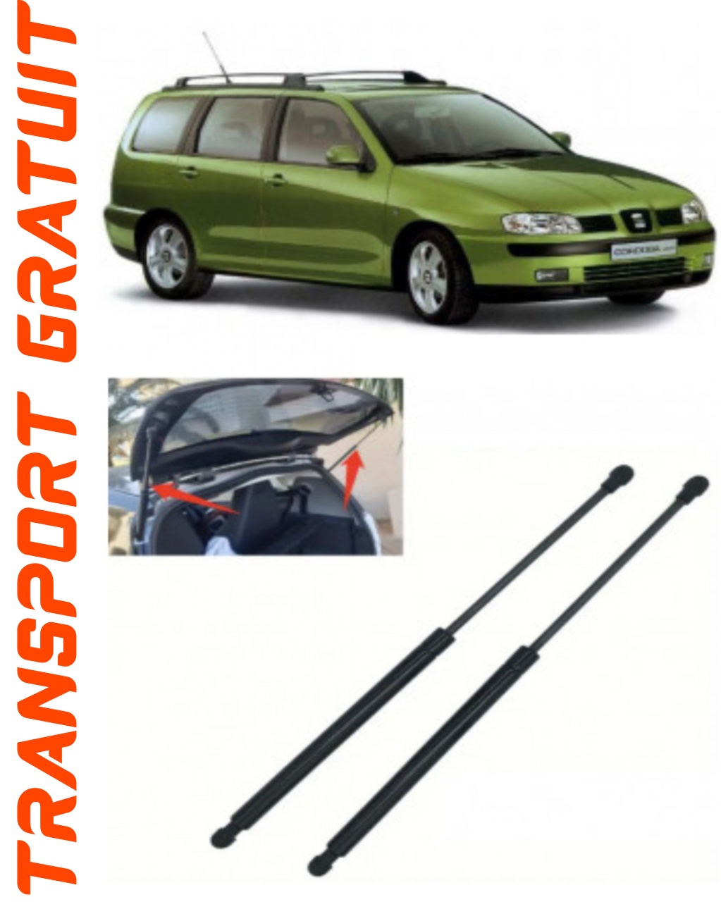Set 2 amortizoare Haion portbagaj pentru masina Seat Cordoba