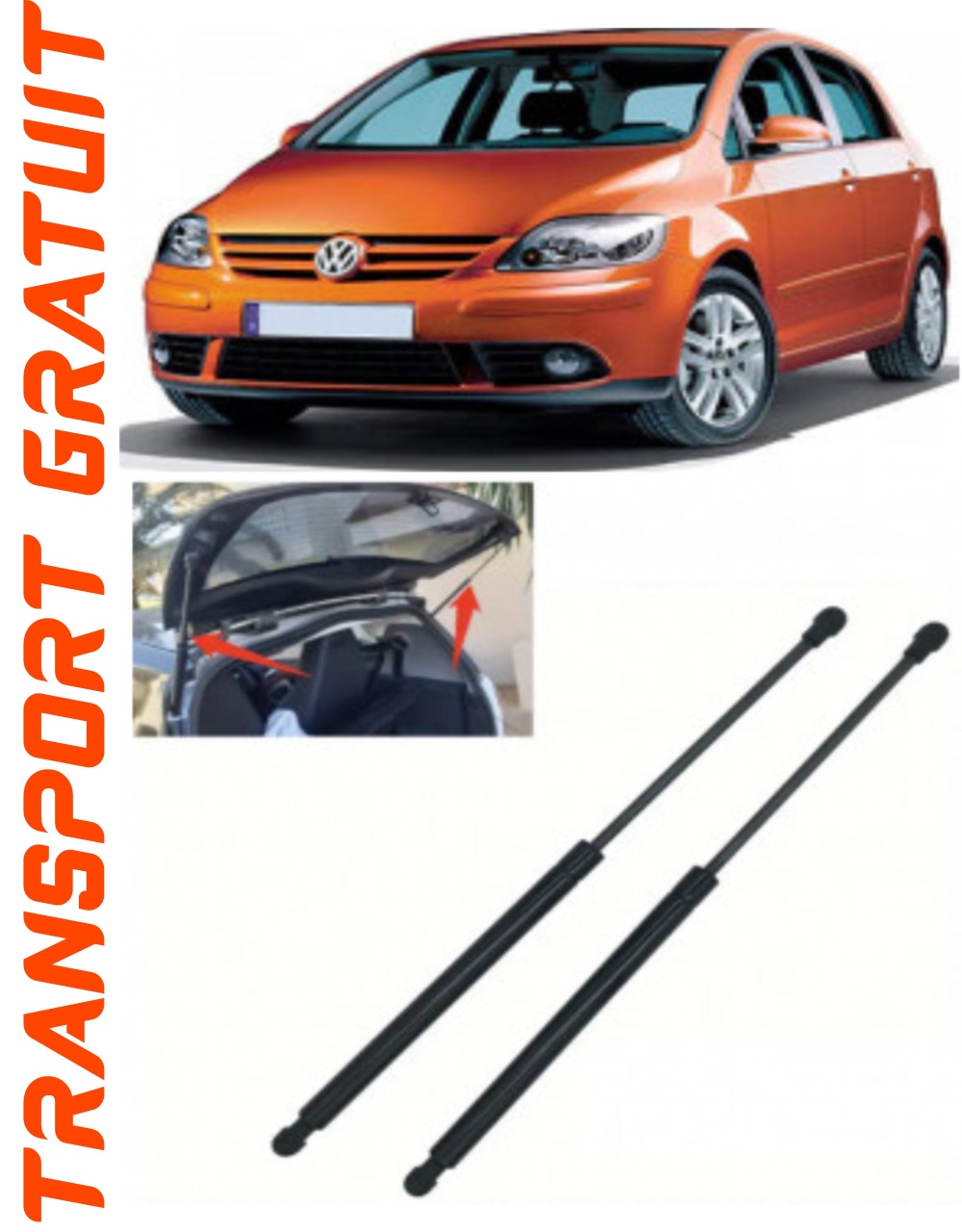 Set 2 amortizoare Haion portbagaj pentru masina VOLKSWAGEN Golf V