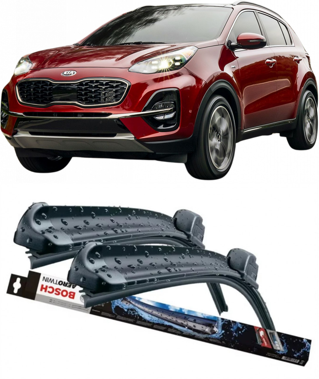 Stergatoare auto dedicat cu masina Kia Sportage