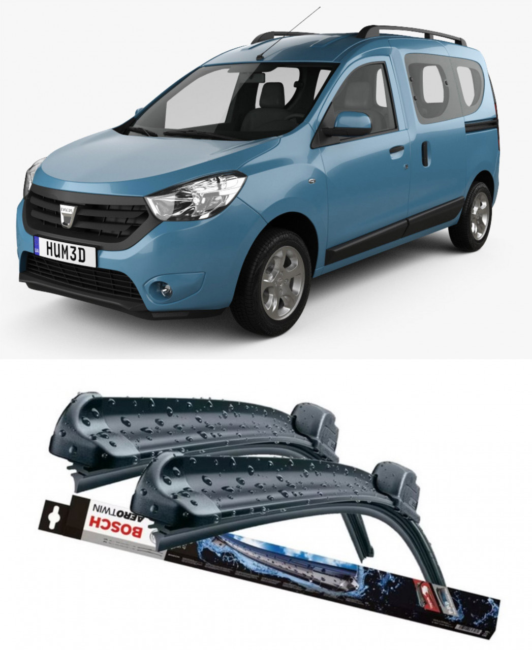 Stergatoare auto dedicat cu masina Dacia Dokker