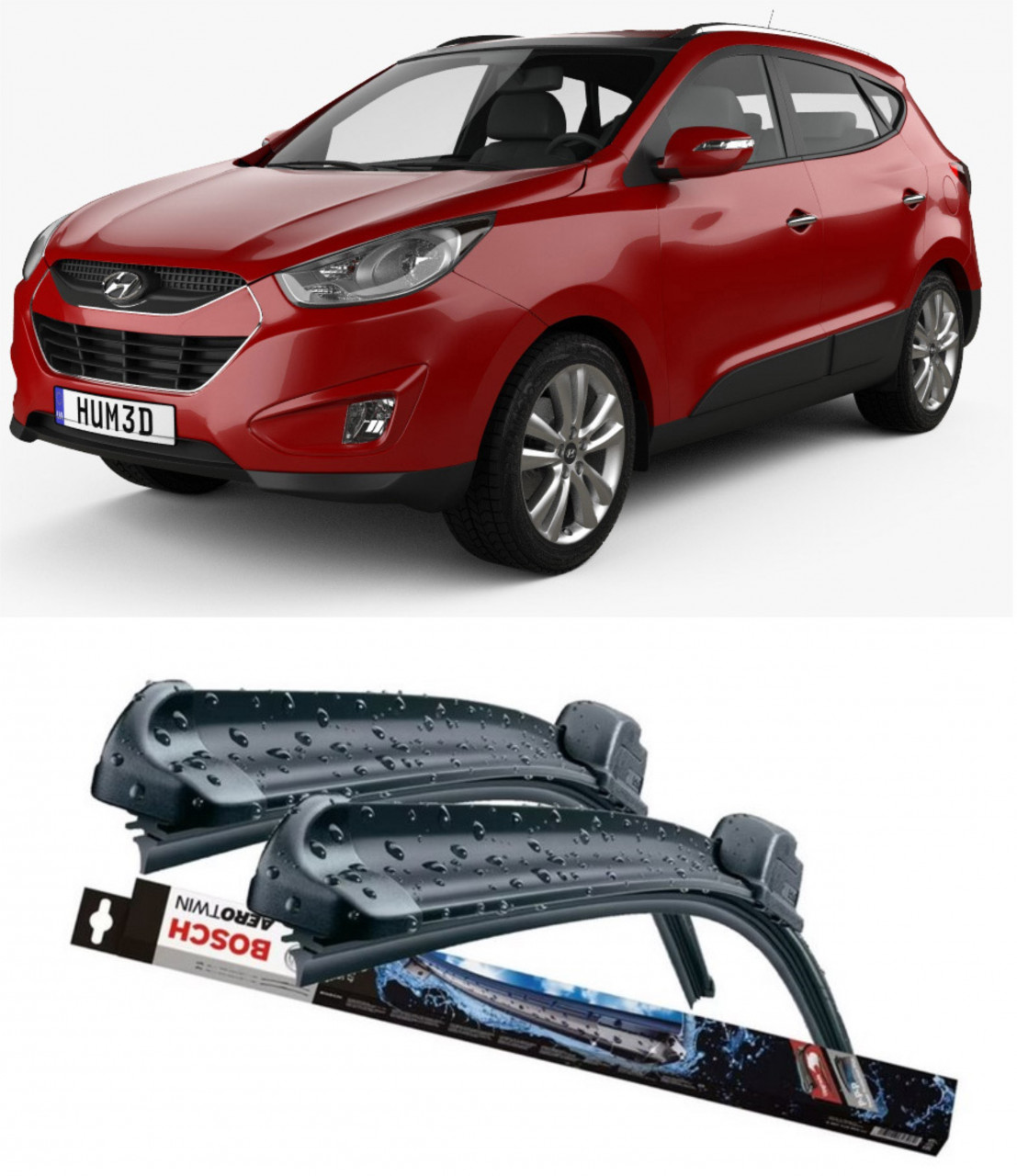 Stergatoare auto dedicat cu masina Hyundai Tucson