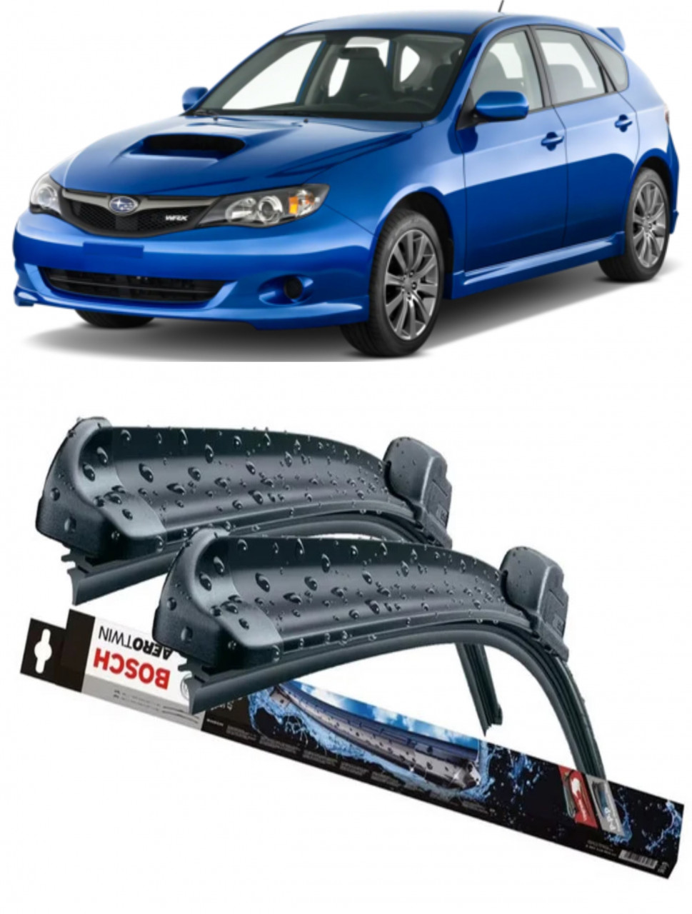 Stergatoare auto dedicat cu masina Subaru Impreza