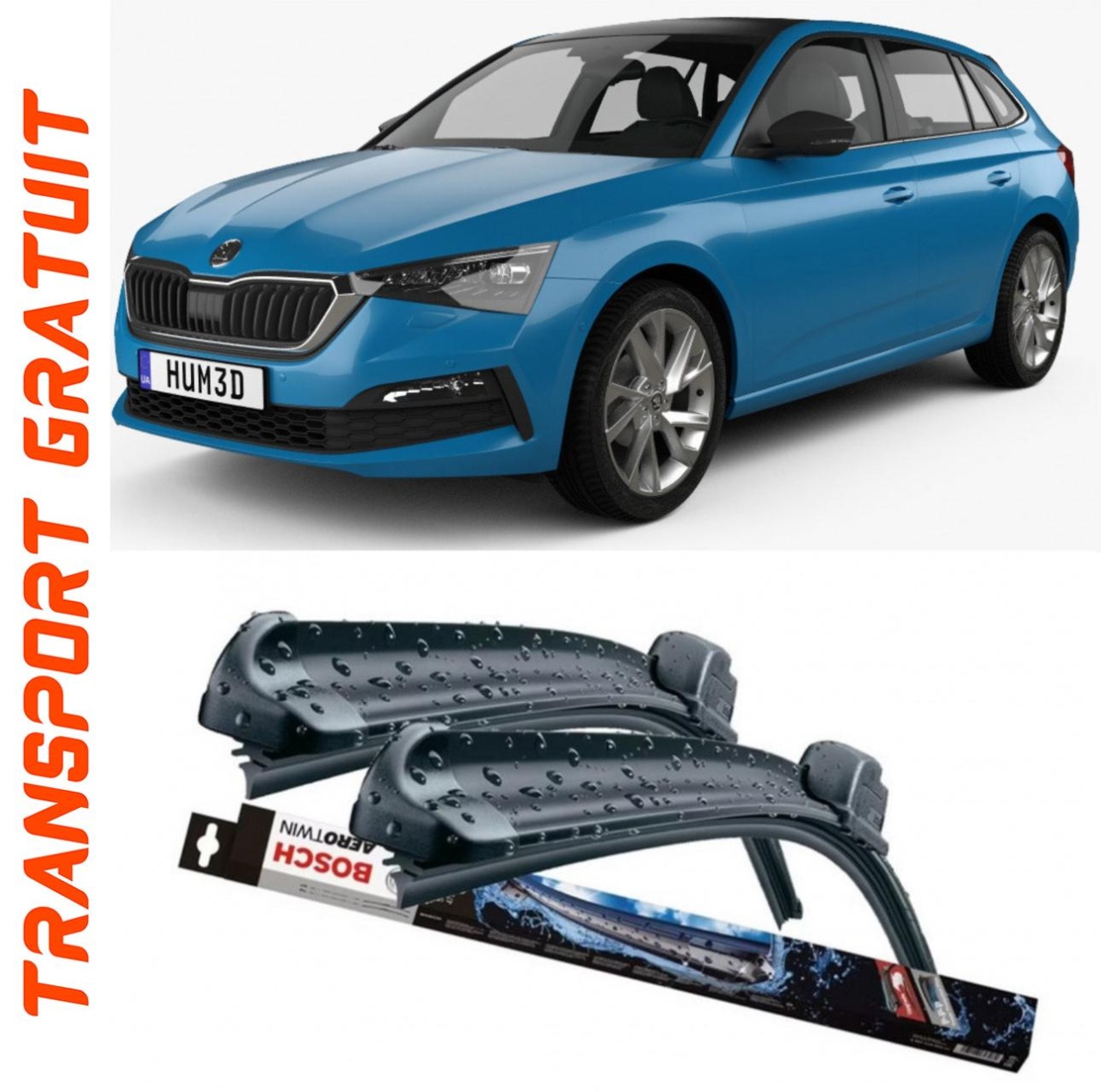 Stergatoare auto dedicat cu masina SKODA Scala