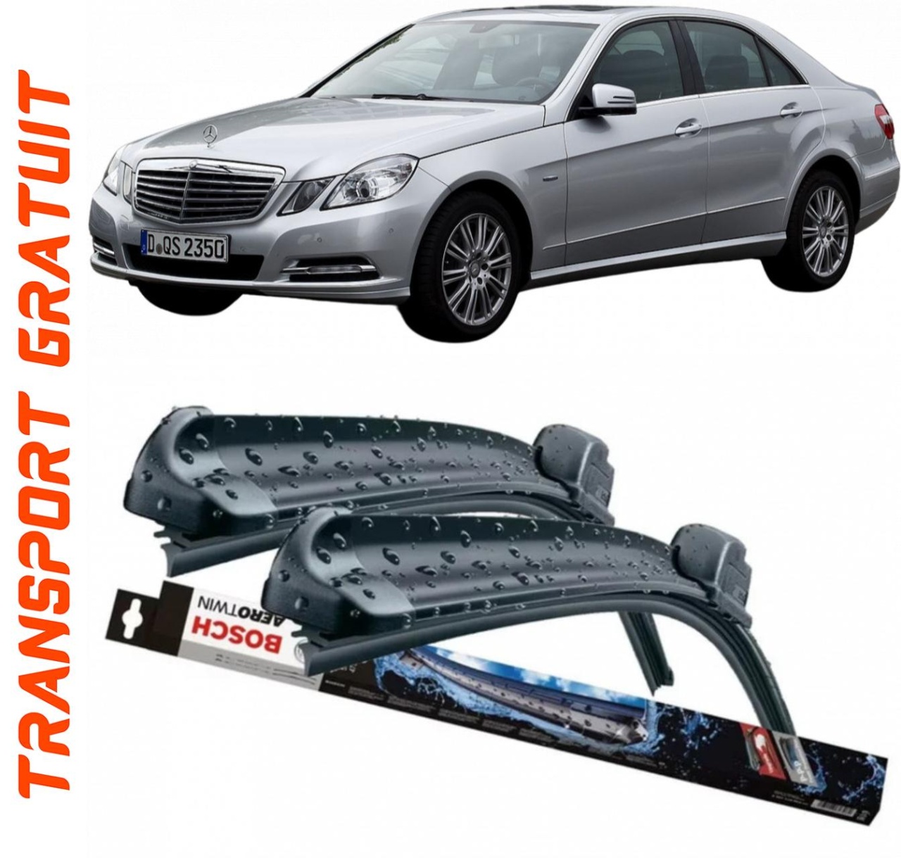 Stergatoare auto dedicat cu masina Mercedes E-Class