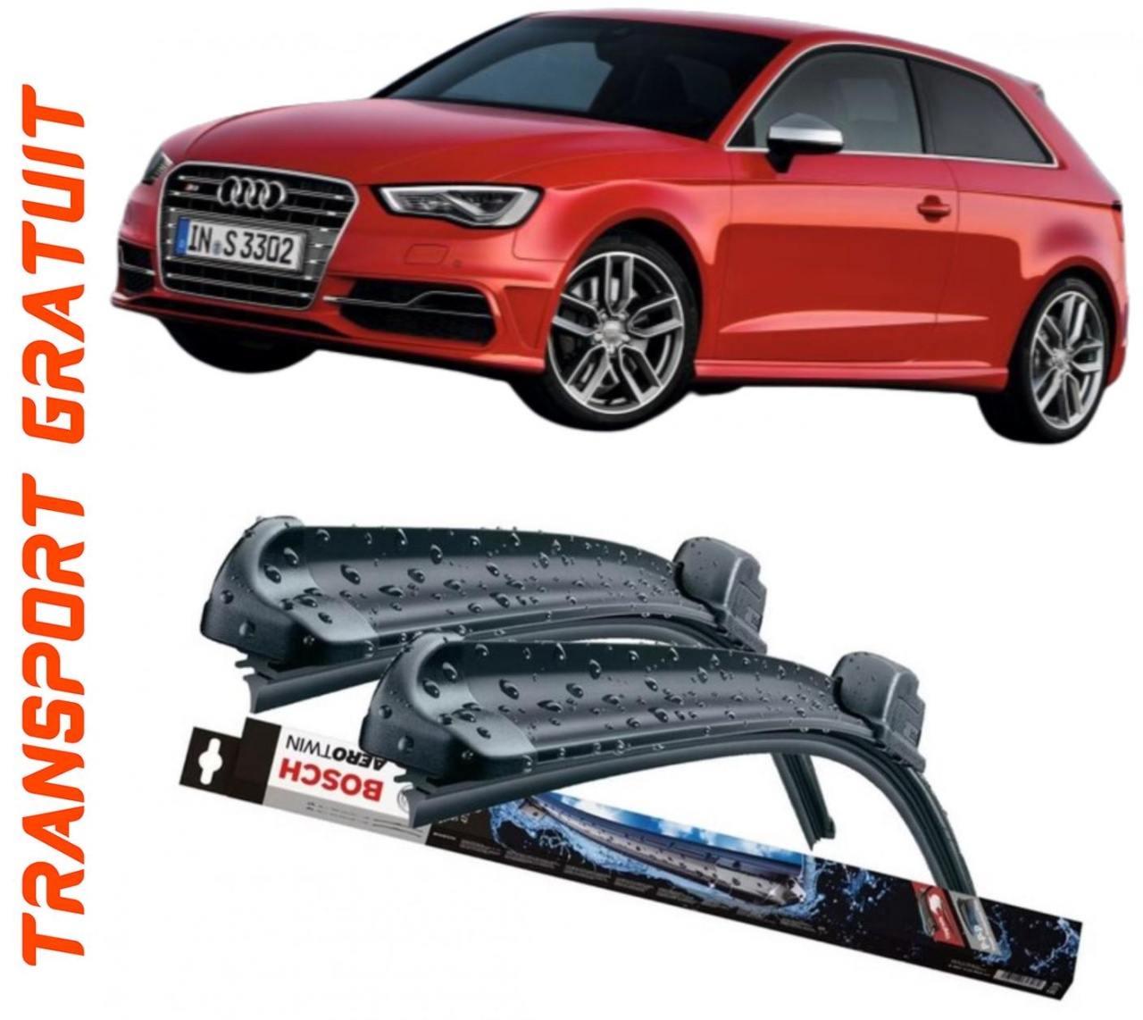 Stergatoare auto dedicat cu masina AUDI S3