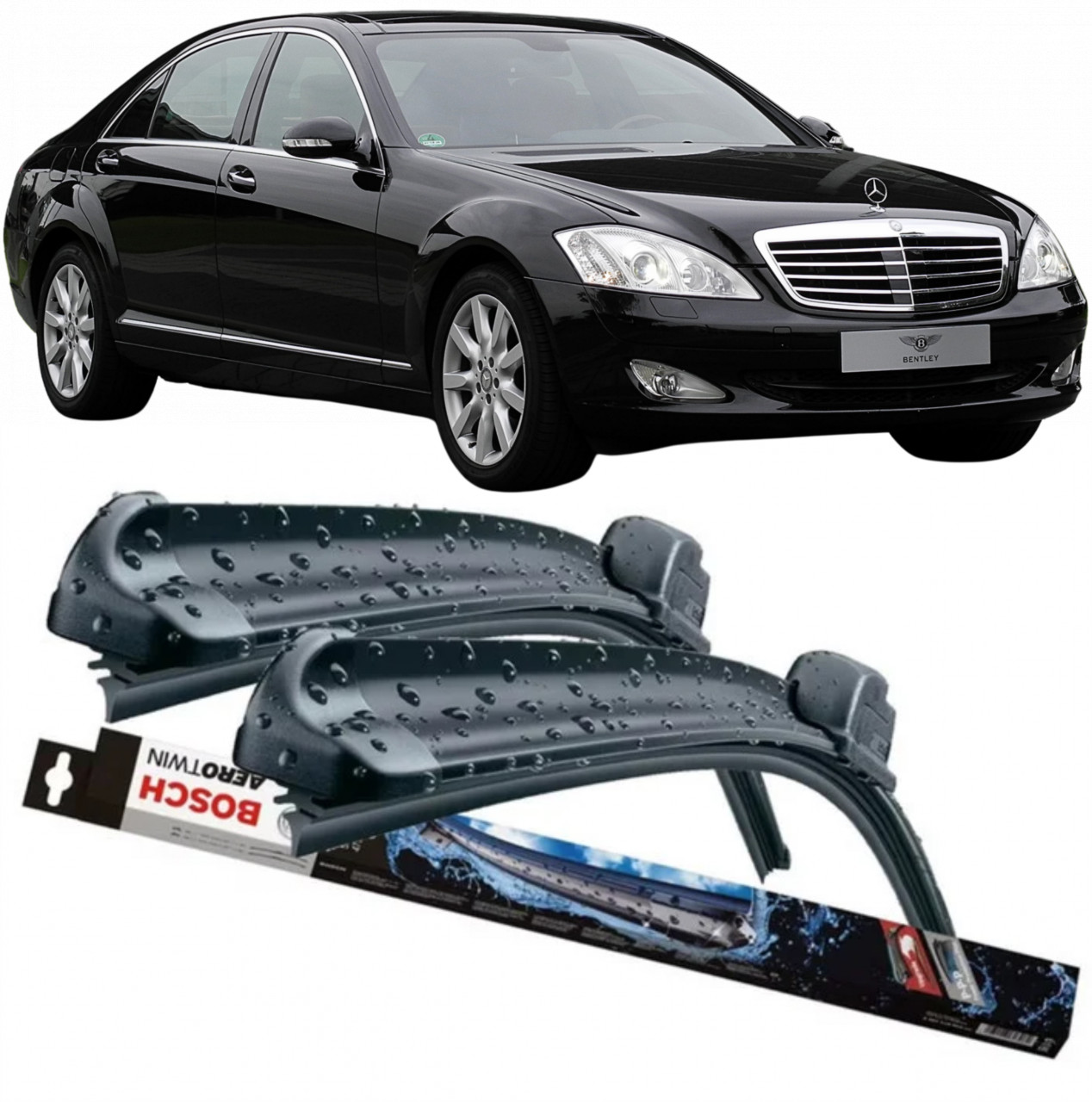 Stergatoare auto dedicat cu masina Mercedes S
