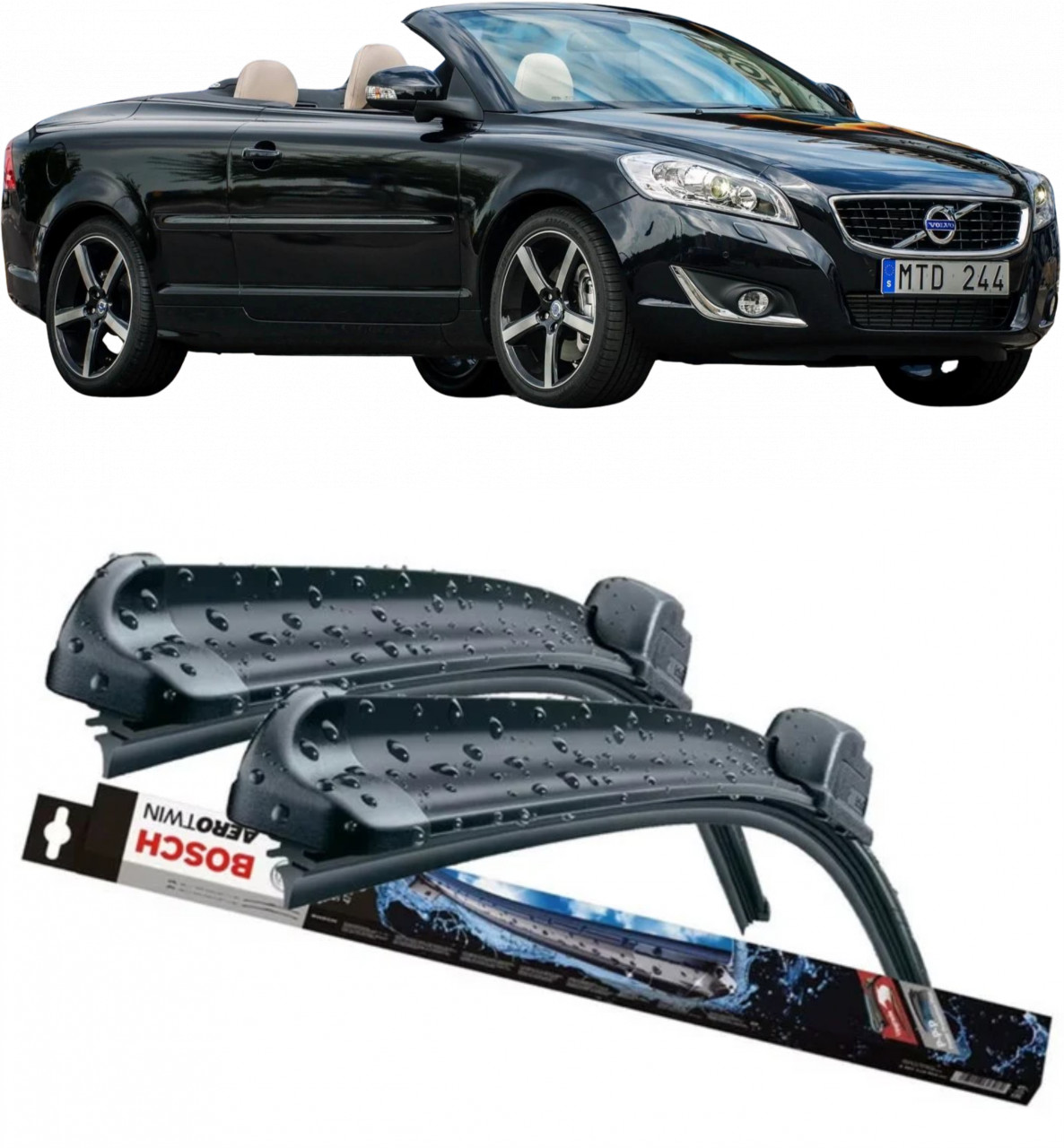 Stergatoare auto dedicat cu masina Volvo C70