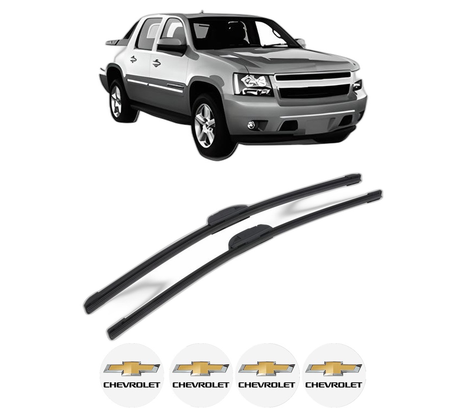 Set stergatoare auto CHEVROLET AVALANCHE 1500 Crew Cab Pickup din 2001-2007, pentru parbriz auto, 2 bucati, Bosch Aerotwin Retrofit, din cauciuc siliconat rezistent, 4 Stickere Auto CHEVROLET