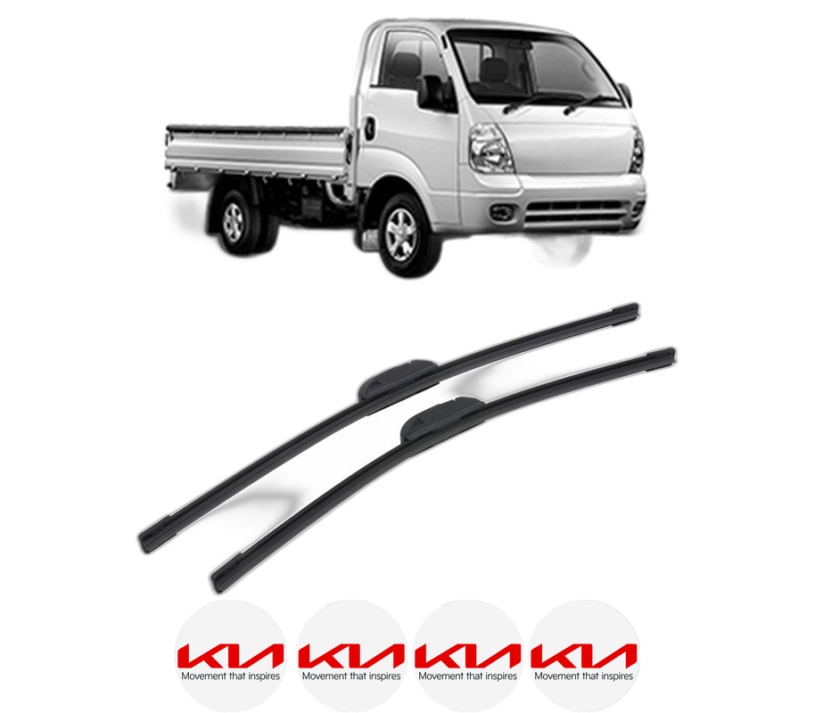 Set stergatoare auto KIA K2500 Platform/Chassis (SD) din 2003, pentru parbriz auto, 2 bucati, Bosch Aerotwin Retrofit, din cauciuc siliconat rezistent, 4 Stickere Auto KIA