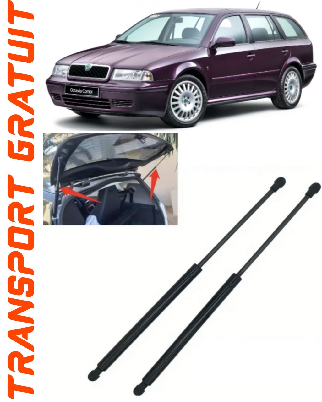 Set 2 amortizoare Haion portbagaj pentru masina SKODA Octavia 1