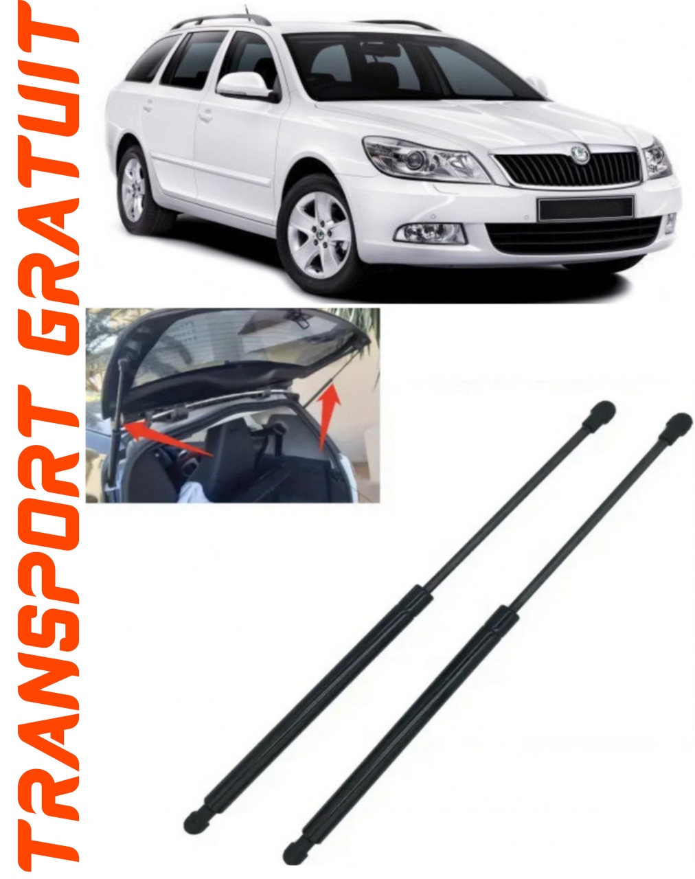Set 2 amortizoare Haion portbagaj pentru masina SKODA Octavia II