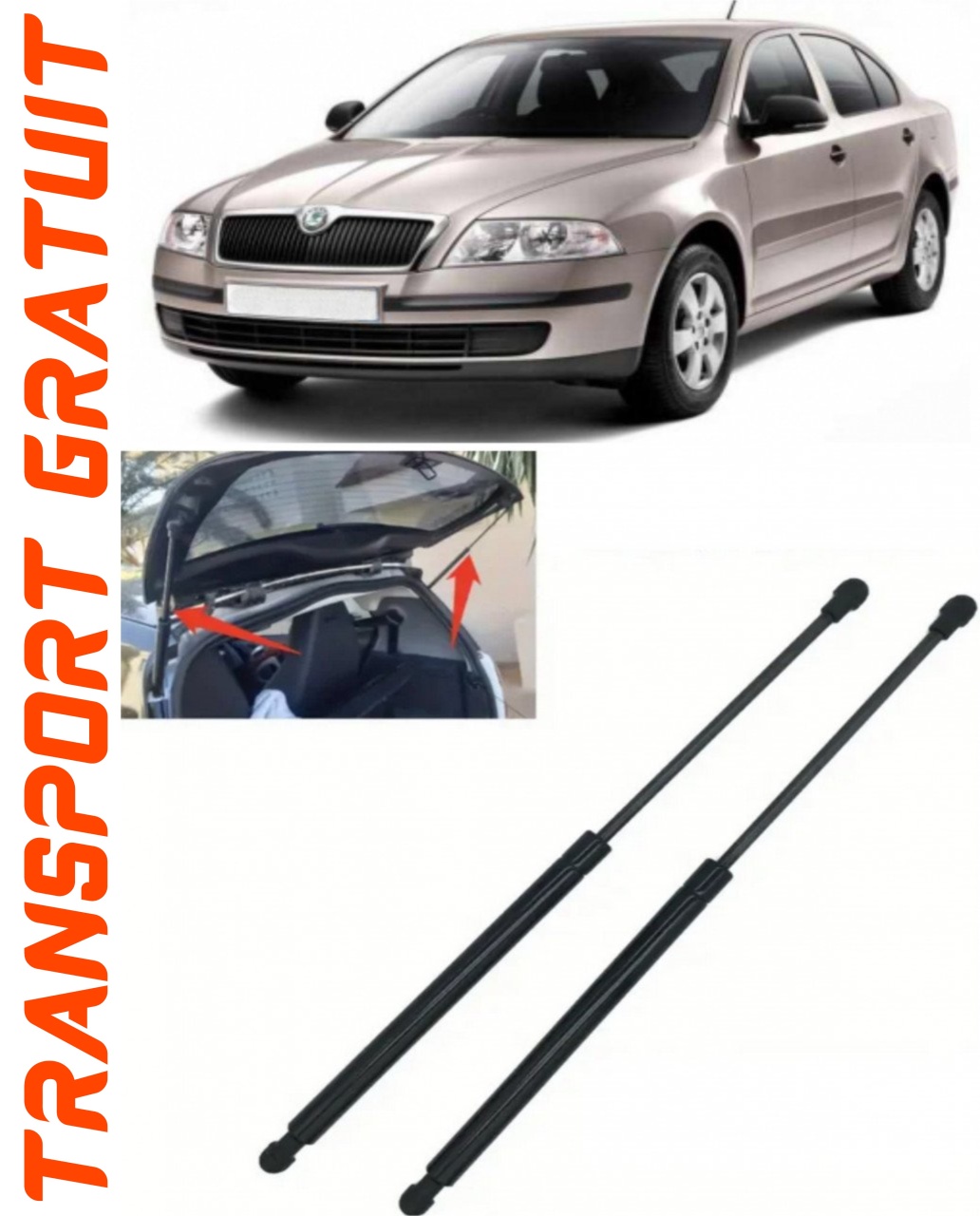 Set 2 amortizoare Haion portbagaj pentru masina SKODA Octavia II