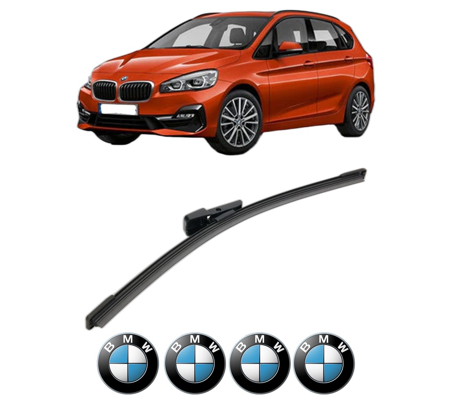 Stergator lamela spate BMW Seria 2 Gran Tourer Van (F46) din 2014, pentru luneta auto, Bosch Aerotwin, din cauciuc siliconat rezistent, 4 Stickere Auto BMW