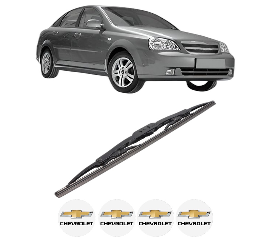 Stergator lamela spate CHEVROLET LACETTI (J200) din 2005 - 2013, pentru luneta auto, Bosch Twin, din cauciuc siliconat rezistent, 4 Stickere Auto CHEVROLET