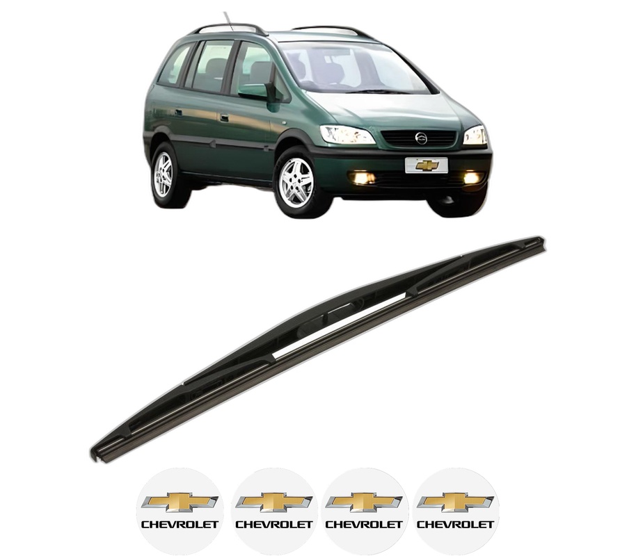 Stergator lamela spate CHEVROLET ZAFIRA (F75) din 2001 - 2012, pentru luneta auto, Bosch Twin, din cauciuc siliconat rezistent, 4 Stickere Auto CHEVROLET
