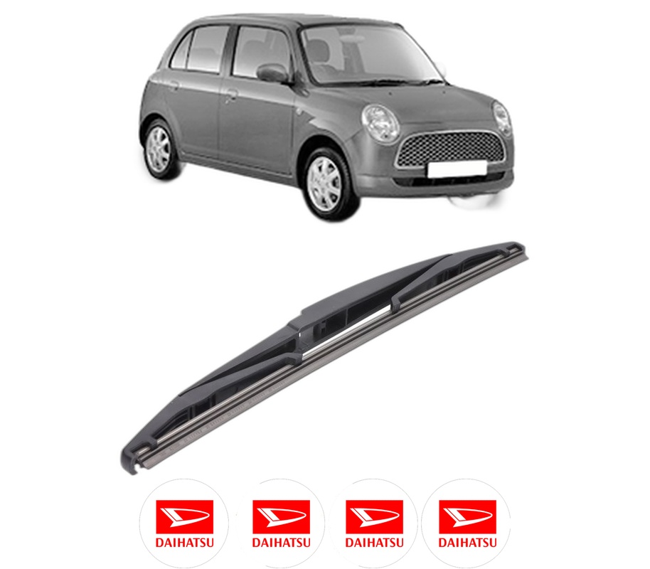 Stergator lamela spate DAIHATSU TREVIS din 2006, pentru luneta auto, Bosch Twin, din cauciuc siliconat rezistent, 4 Stickere Auto DAIHATSU