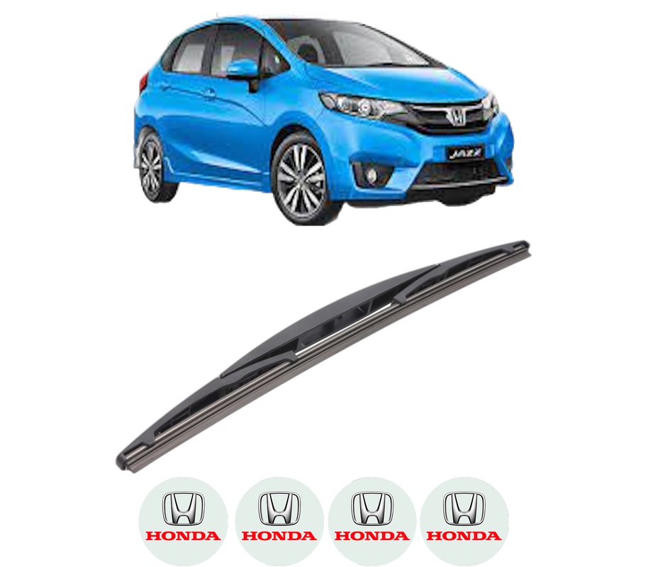 Stergator lamela spate HONDA JAZZ IV (GK_) din 2015, pentru luneta auto, Bosch Twin, din cauciuc siliconat rezistent, 4 Stickere Auto HONDA