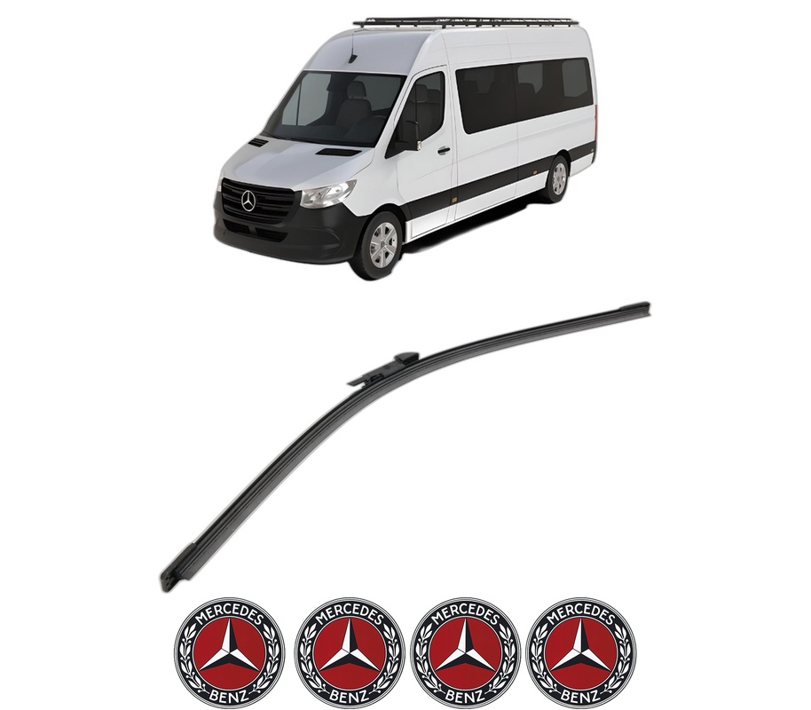 Stergator lamela spate MERCEDES-BENZ SPRINTER 5-t Bus (B906) din 2009 - 2018, pentru luneta auto, Bosch Aerotwin, din cauciuc siliconat rezistent, 4 Stickere Auto MERCEDES-BENZ