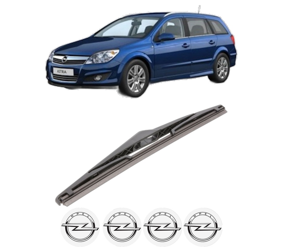 Stergator lamela spate OPEL ASTRA H CLASSIC Estate (A04) din 2006 - 2014, pentru luneta auto, Bosch Twin, din cauciuc siliconat rezistent, 4 Stickere Auto OPEL