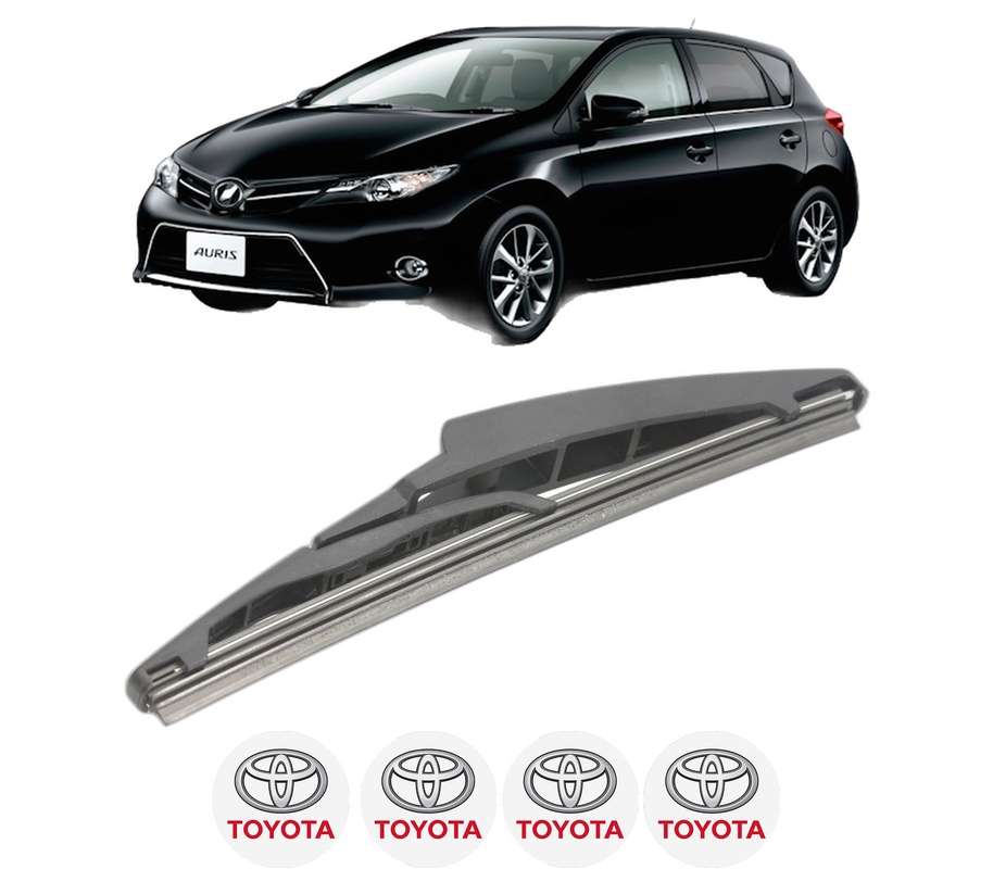 Stergator lamela spate TOYOTA AURIS (_E18_) din 2012 - 2018, pentru luneta auto, Bosch Twin, din cauciuc siliconat rezistent, 4 Stickere Auto TOYOTA