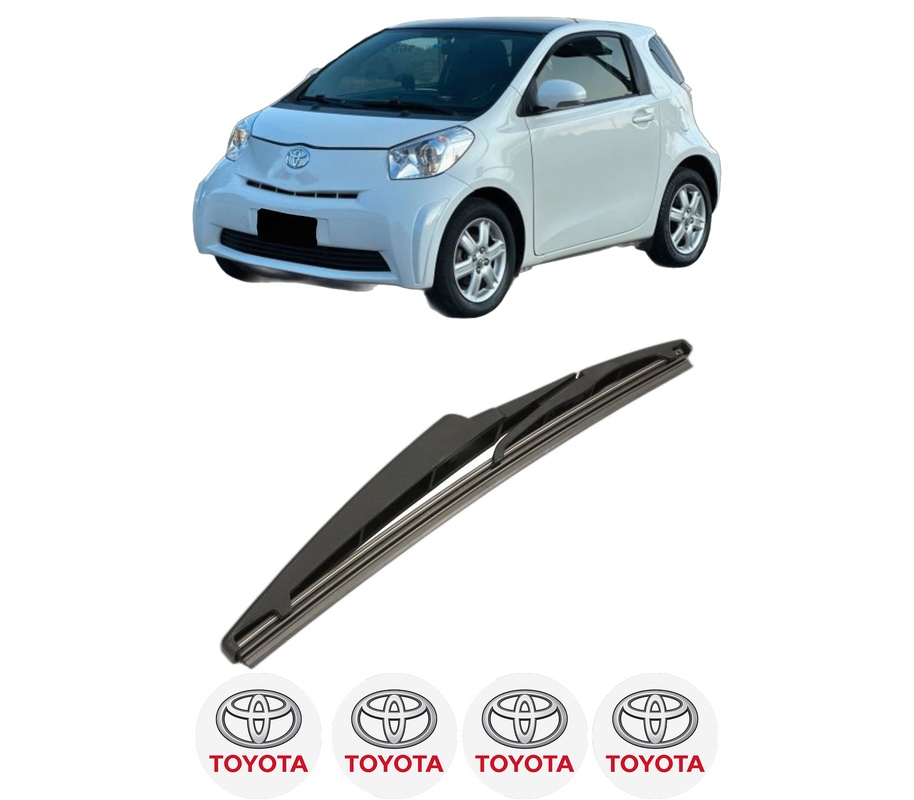 Stergator lamela spate TOYOTA IQ (_J1_) din 2009 - 2015, pentru luneta auto, Bosch Twin, din cauciuc siliconat rezistent, 4 Stickere Auto TOYOTA