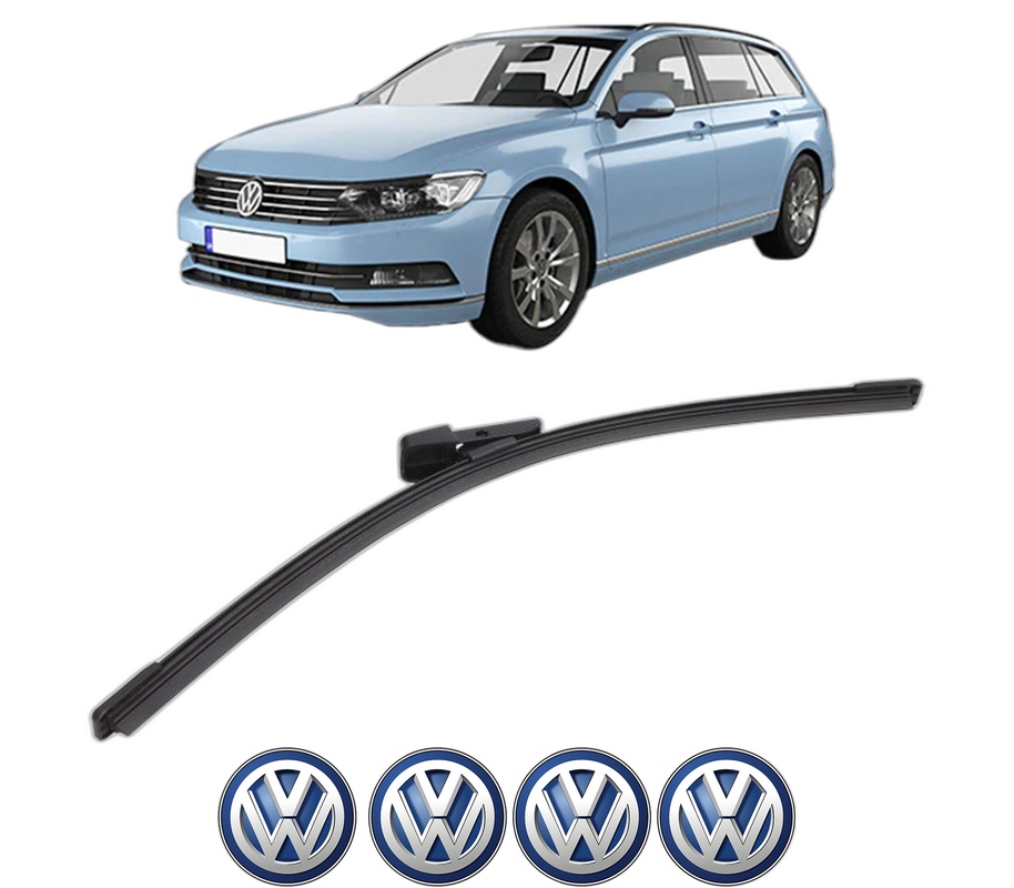 Stergator lamela spate Volkswagen PASSAT B8 Variant (3G5, CB5) din 2014 - 2024, pentru luneta auto, Bosch Aerotwin, din cauciuc siliconat rezistent, 4 Stickere Auto VW