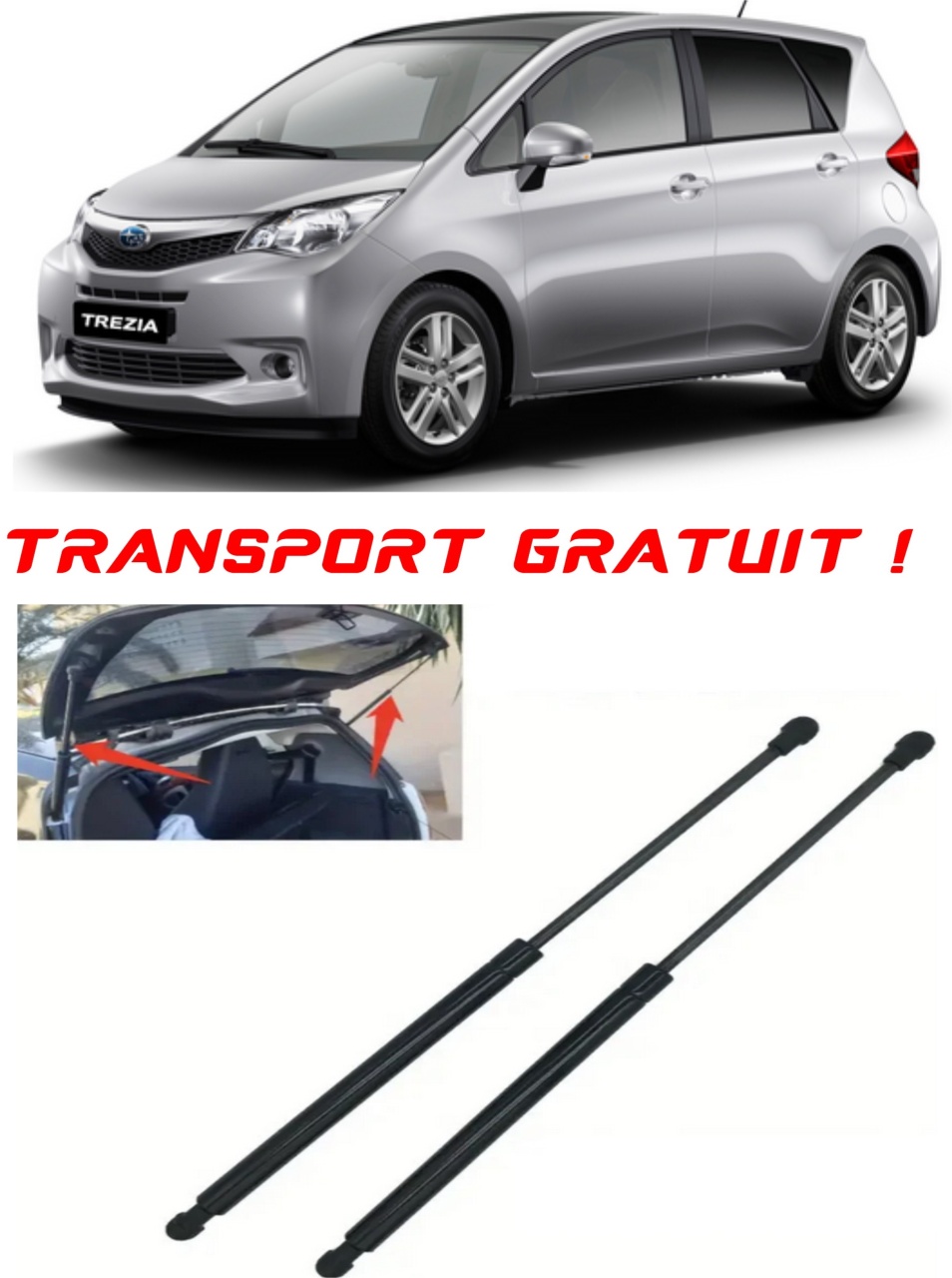 Set 2 amortizoare Haion portbagaj pentru masina Subaru TREZIA