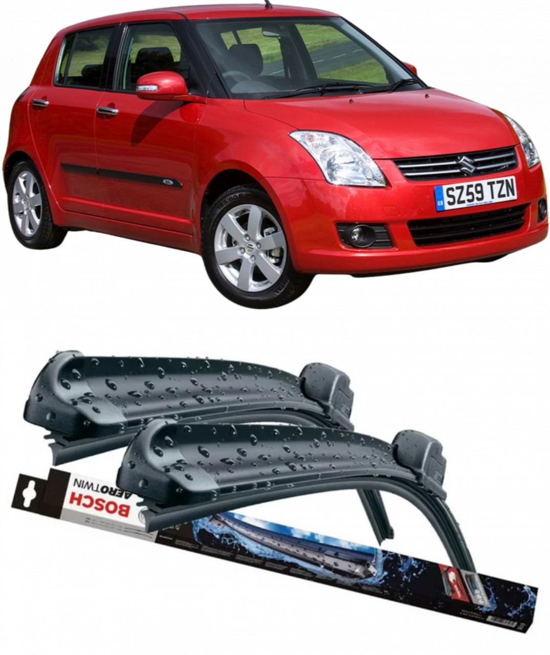 Stergatoare auto dedicat cu masina Suzuki