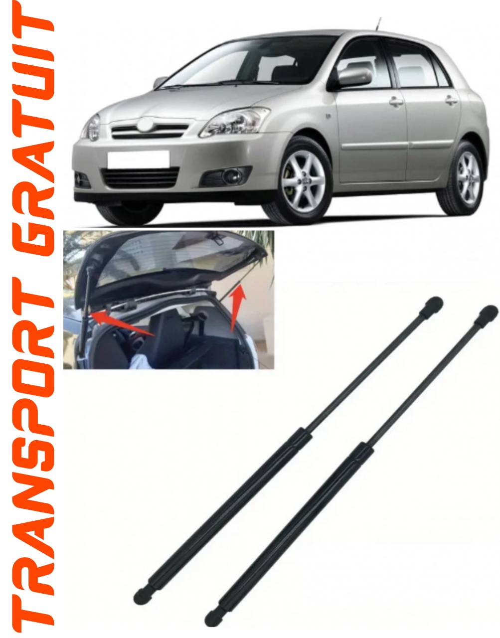 Set 2 amortizoare Haion portbagaj pentru masina Toyota Corolla