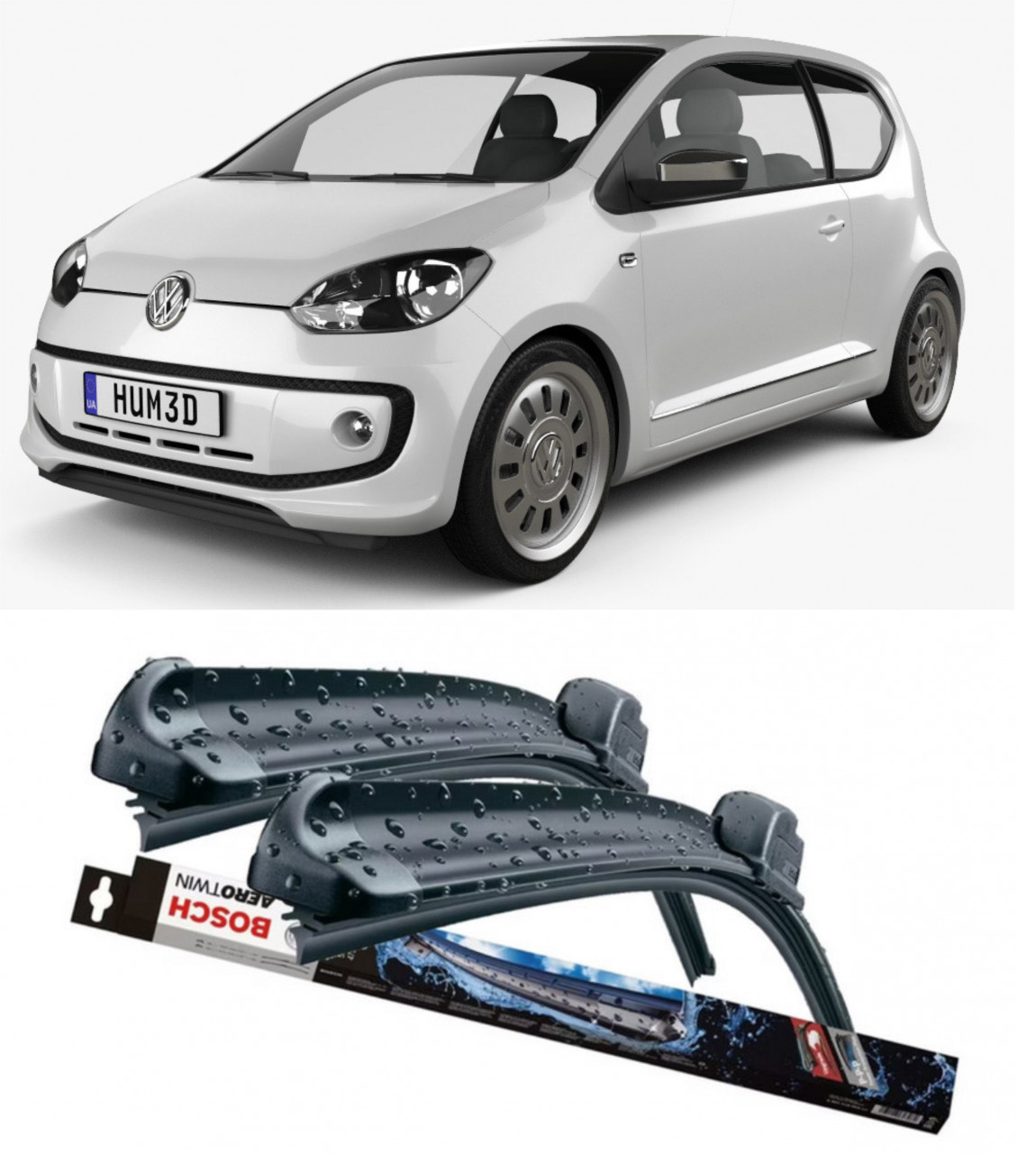 Stergatoare auto dedicat cu masina VOLKSWAGEN Up!