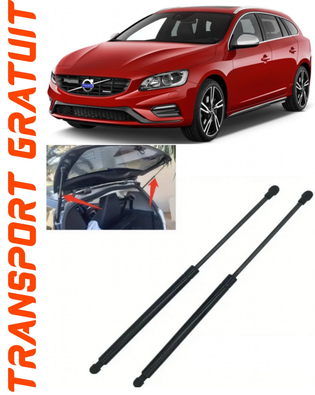 Set 2 amortizoare Haion portbagaj pentru masina Volvo V60 I