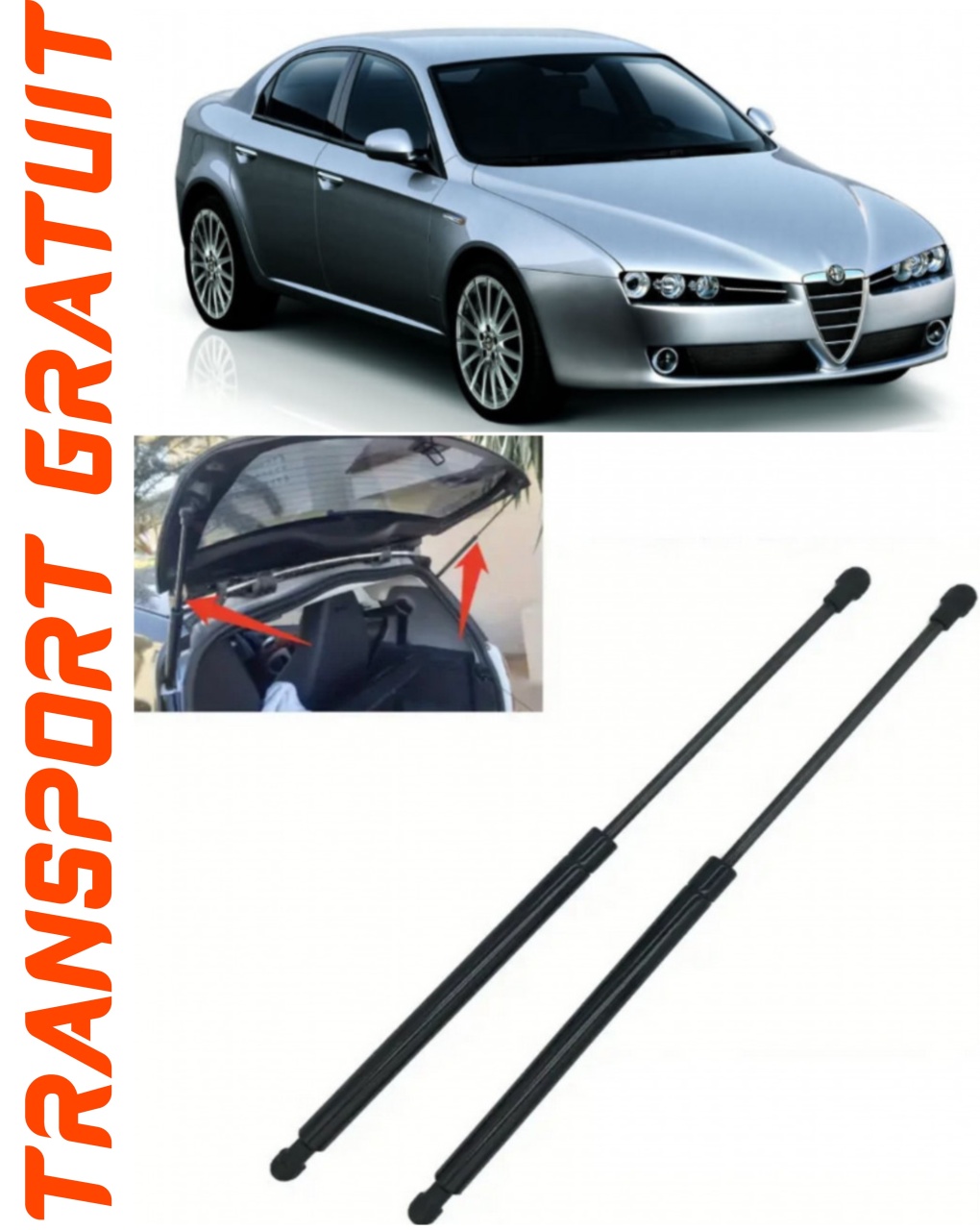 Set 2 amortizoare Haion portbagaj pentru masina Alfa Romeo 159