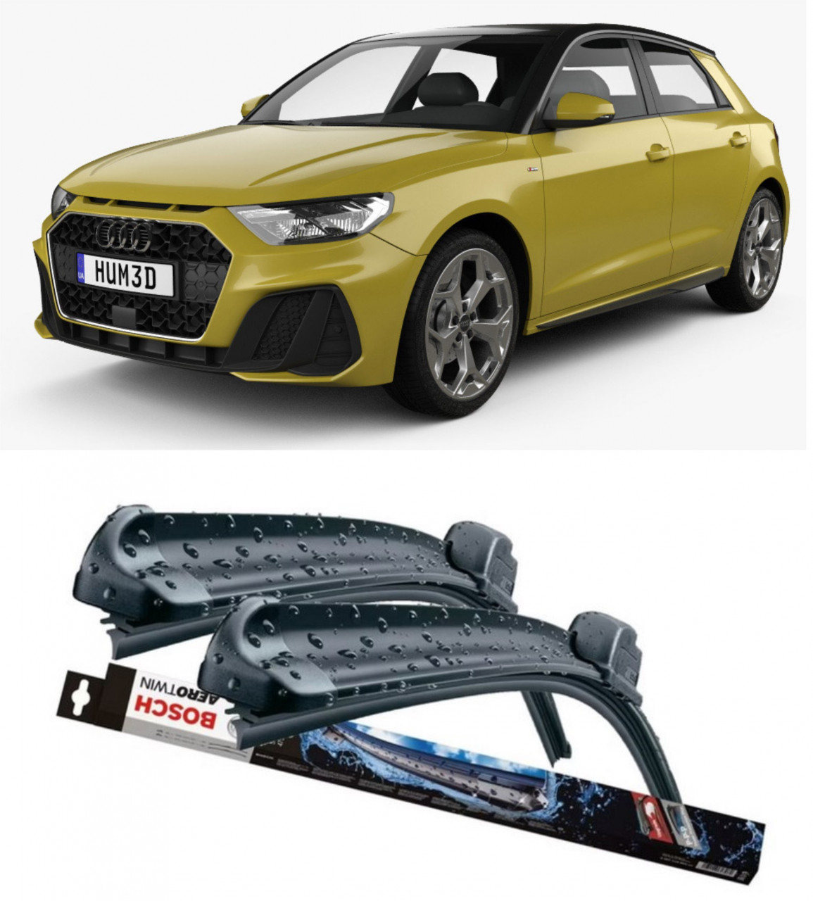 Stergatoare auto dedicat cu masina AUDI A1