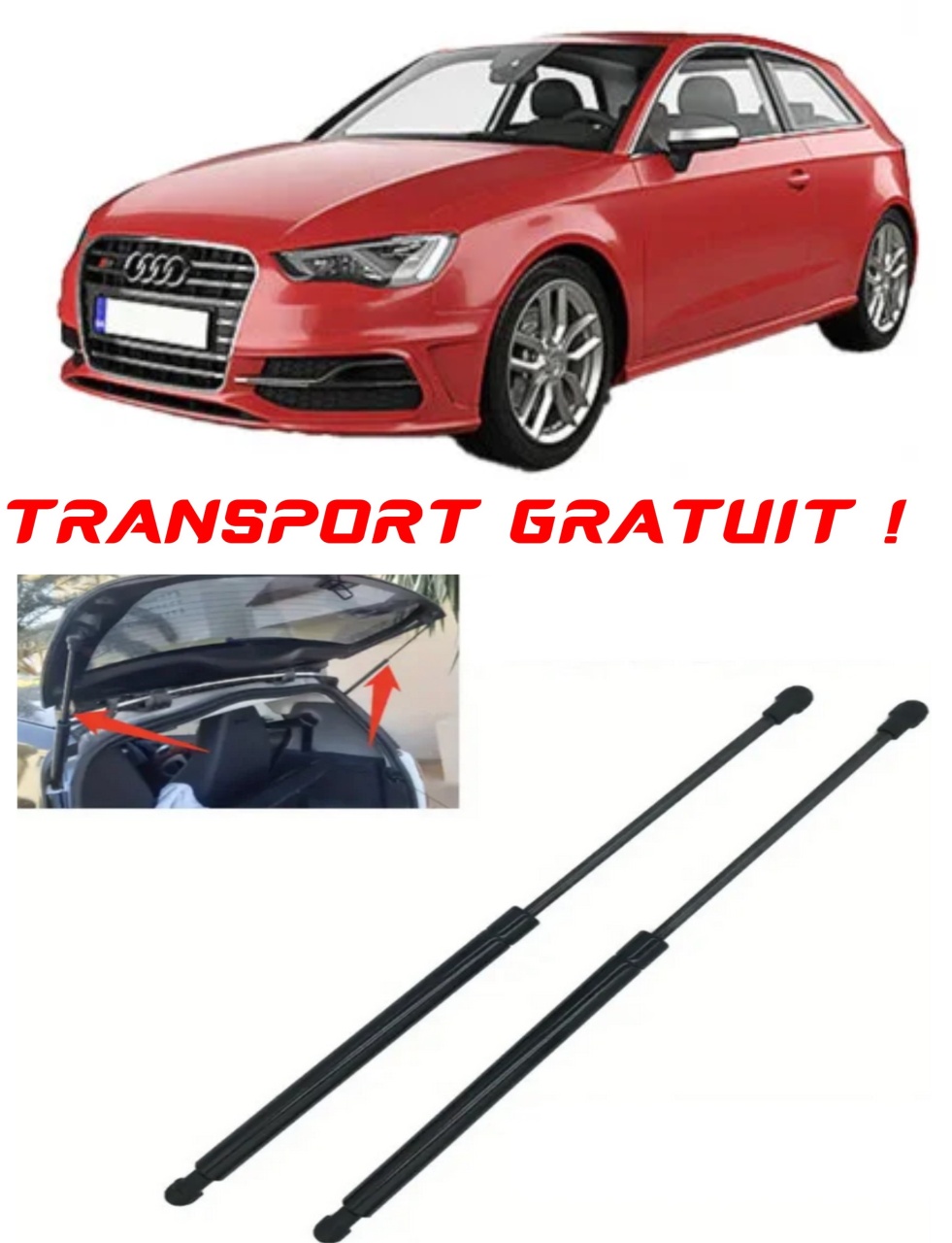 Set 2 amortizoare Haion portbagaj pentru masina AUDI 8VF), A3 Sportback (8VA