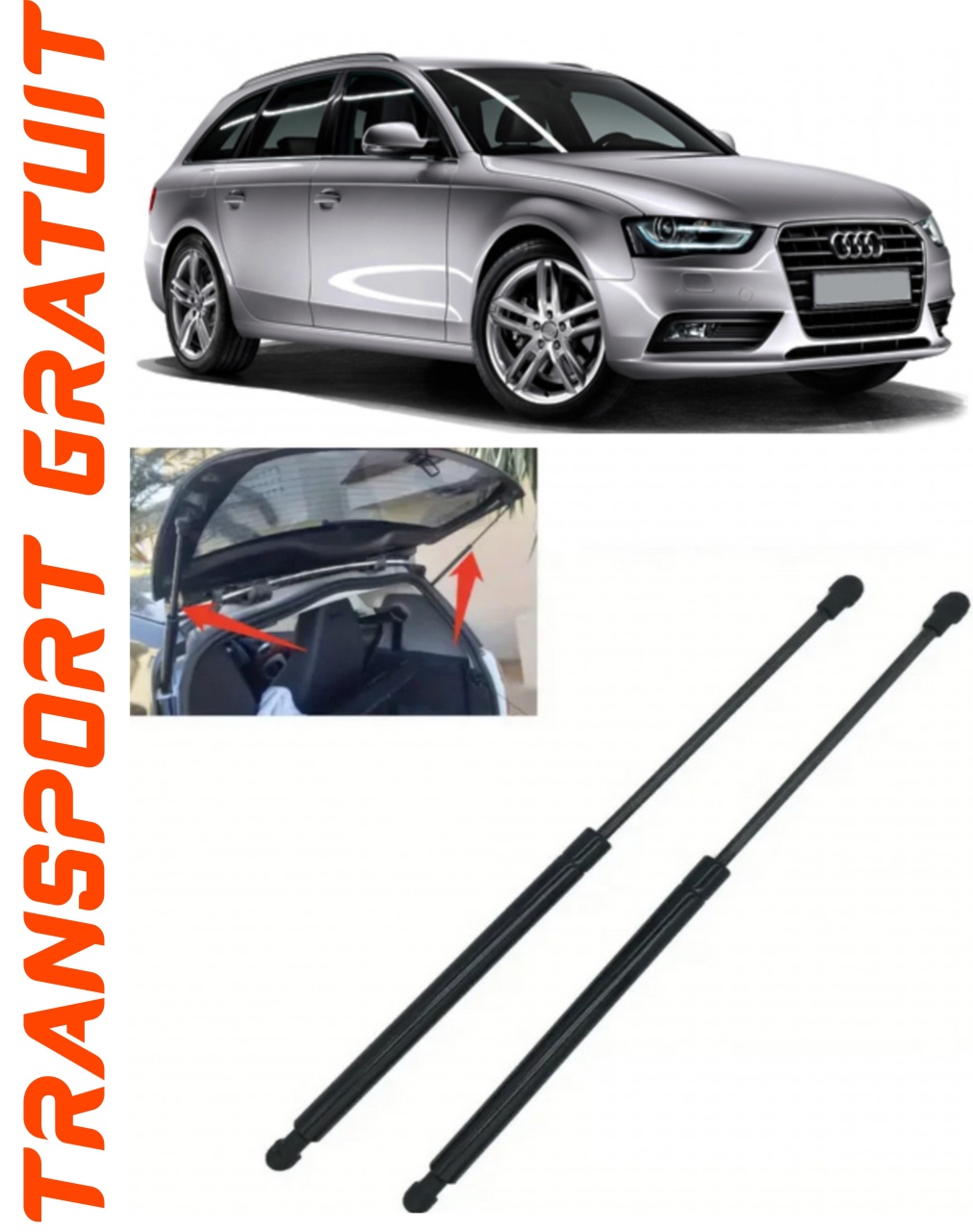 Set 2 amortizoare Haion portbagaj pentru masina AUDI A4 Avant