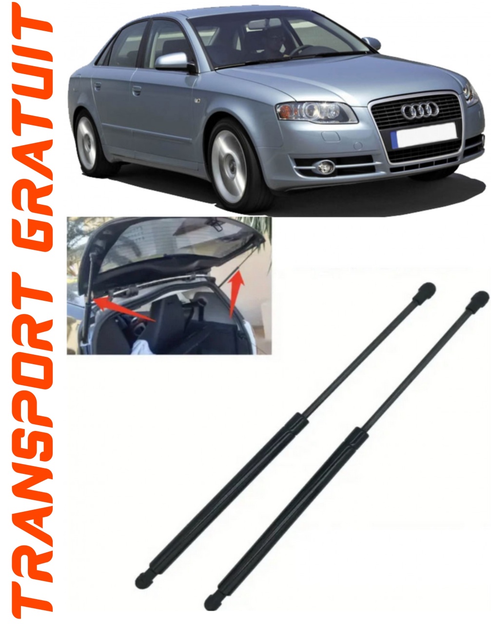 Set 2 amortizoare Haion portbagaj pentru masina AUDI A4 B7