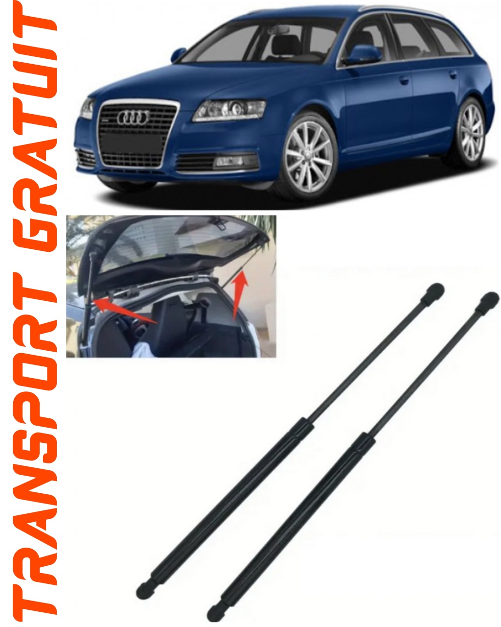 Set 2 amortizoare Haion portbagaj pentru masina AUDI A6 C6