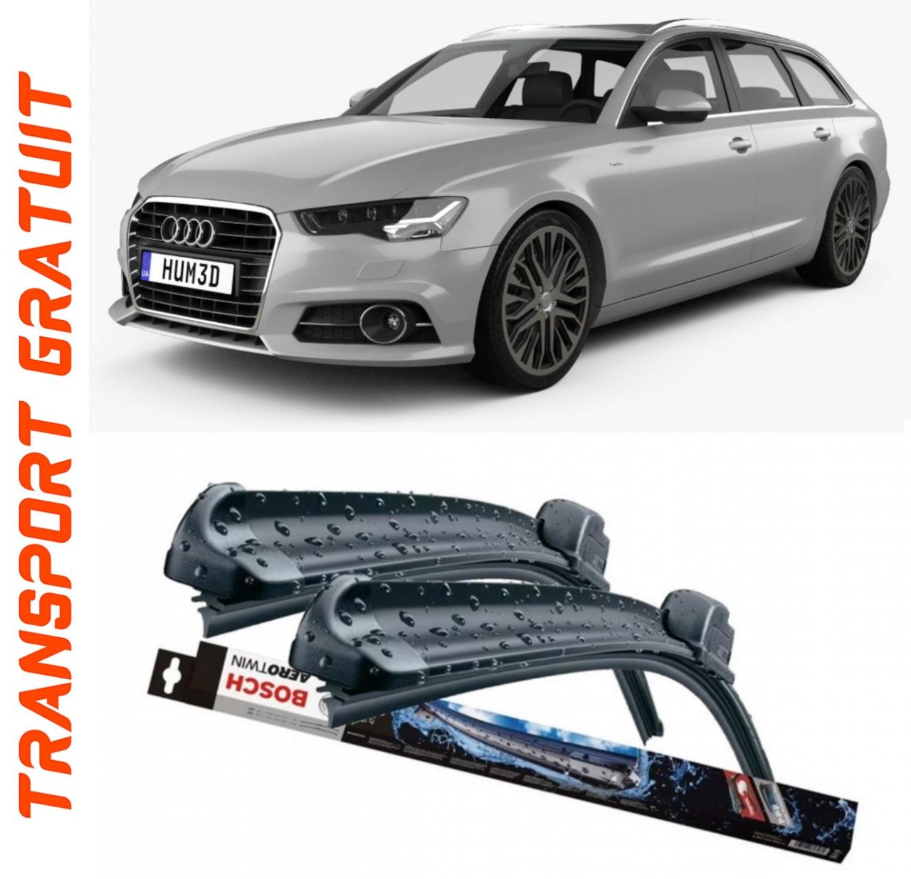 Stergatoare auto dedicat cu masina AUDI A6
