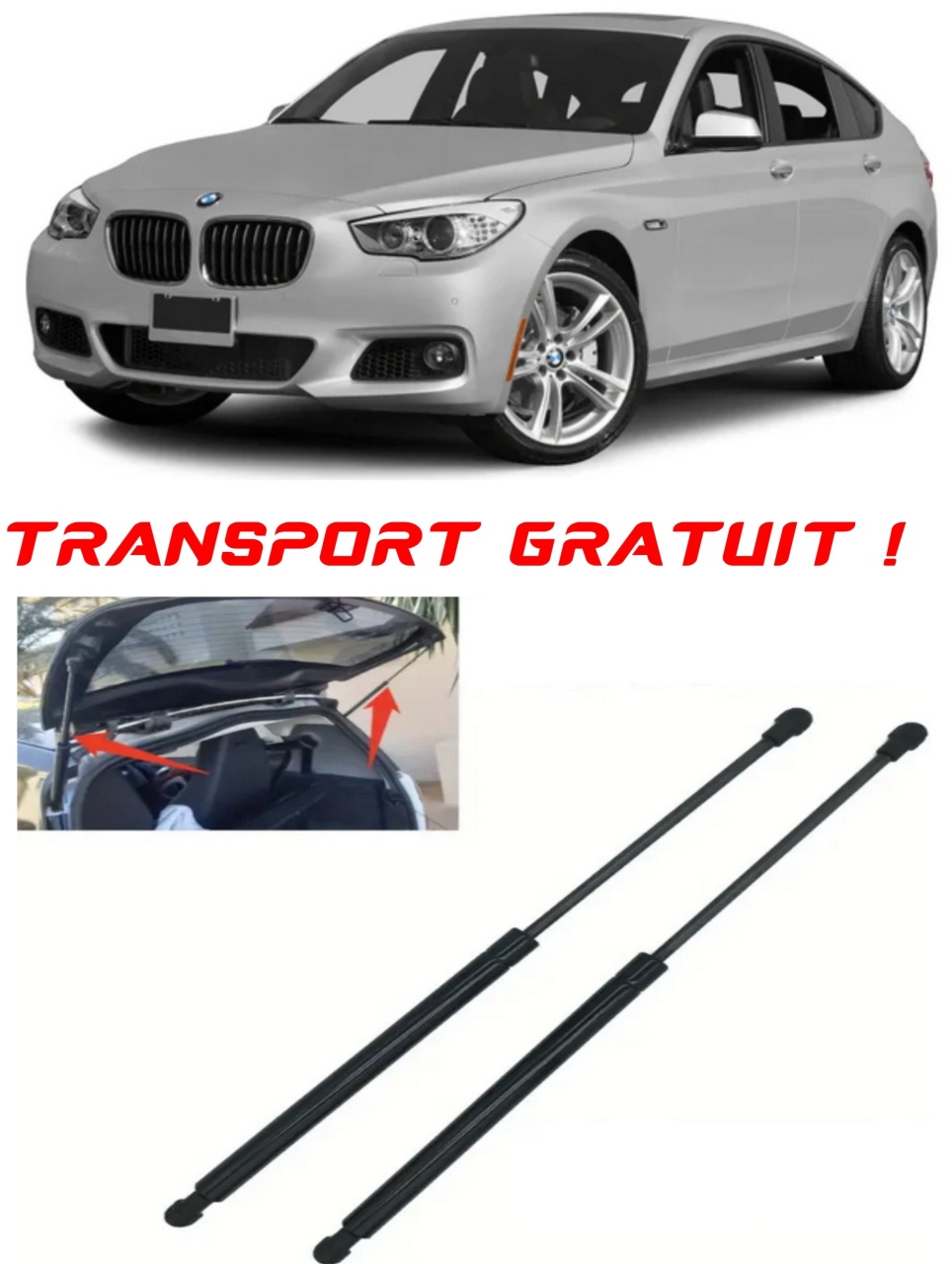 Set 2 amortizoare Haion portbagaj pentru masina BMW 5 Gran Turismo (F07)
